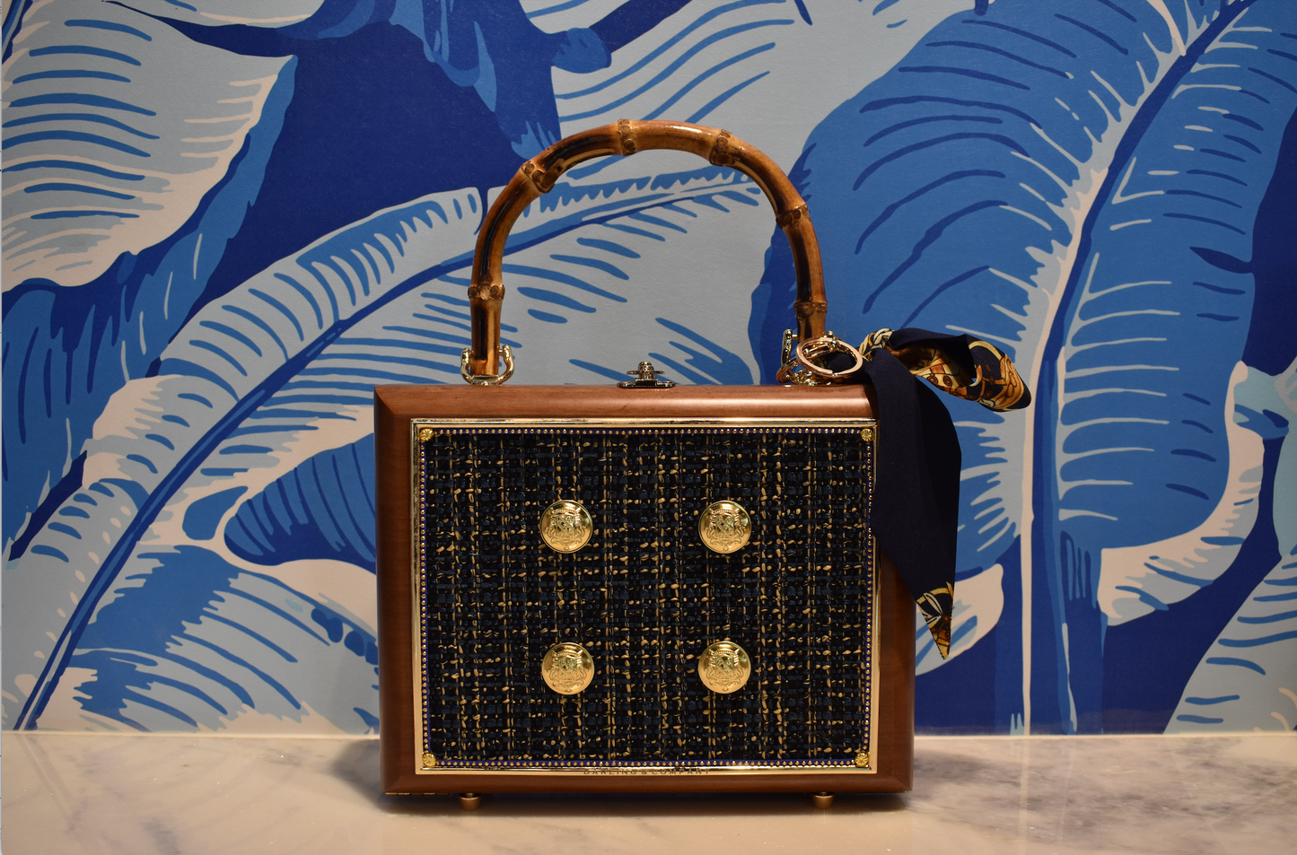 Bamboo Box Bag in Crested Beauty
