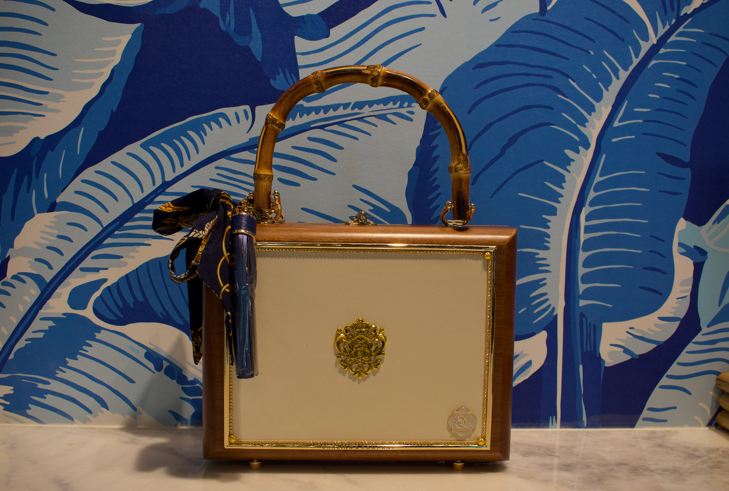 Bamboo Box Bag in Crested Beauty