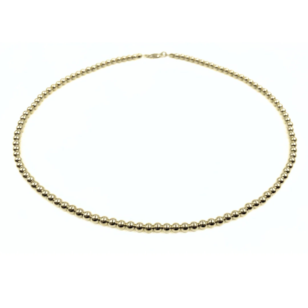 4mm 14k Gold Filled Waterproof Necklace