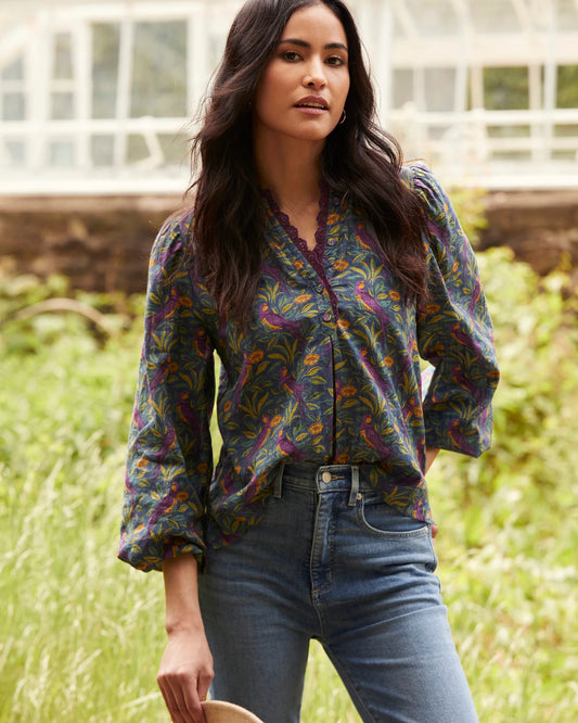 Birdsong - On the Books Blouse