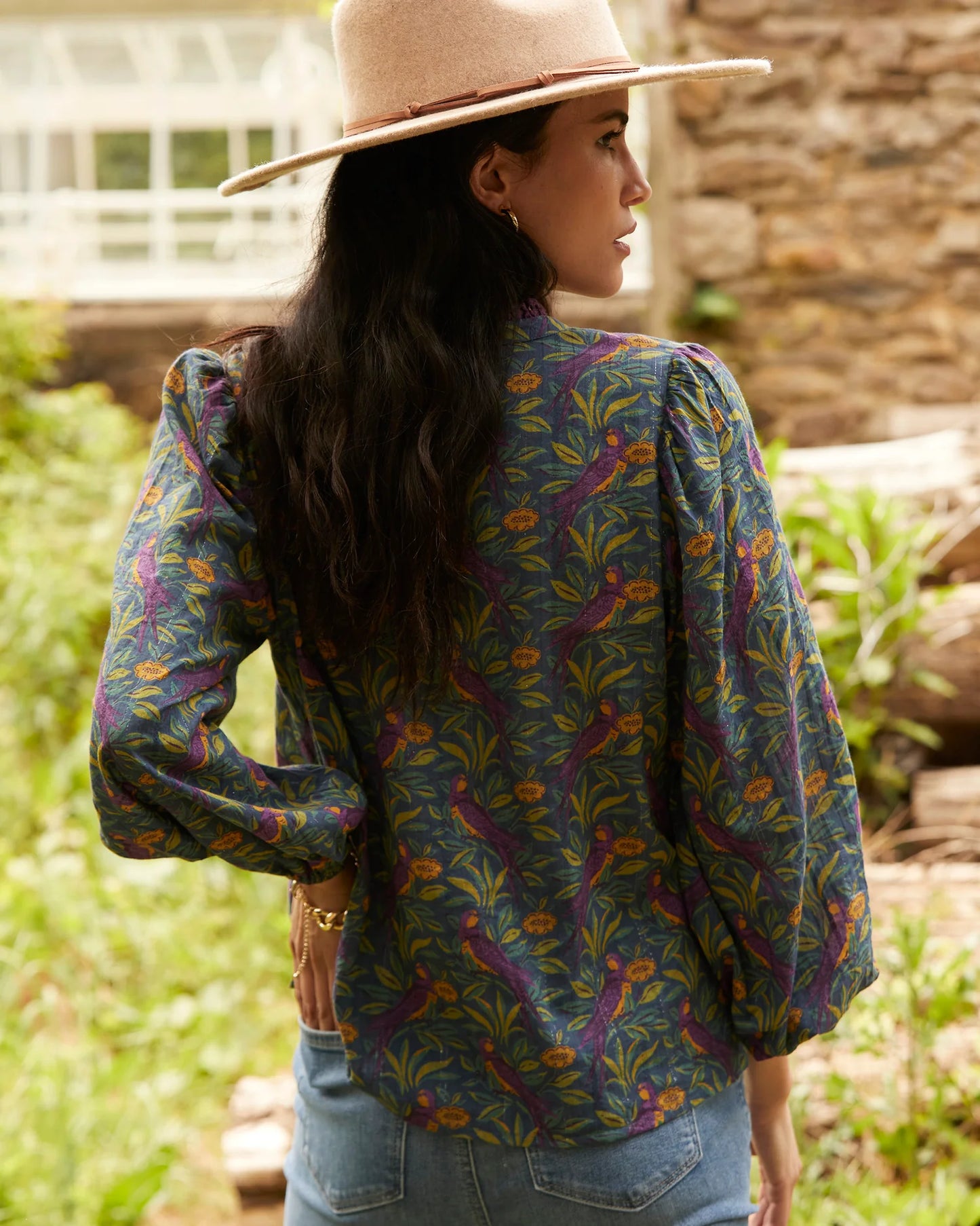 Birdsong - On the Books Blouse