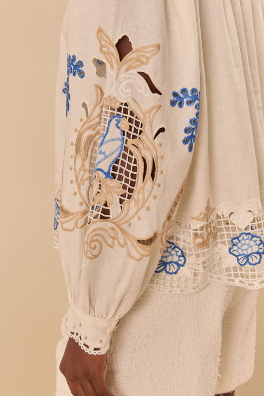 Off-white Romantic Richelieu Blouse