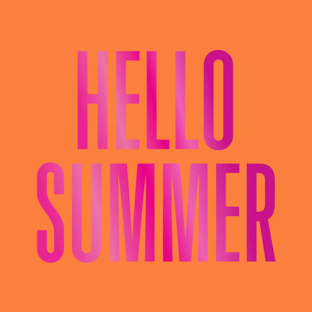 Hello Summer Orange- Foil - Cocktail Napkins