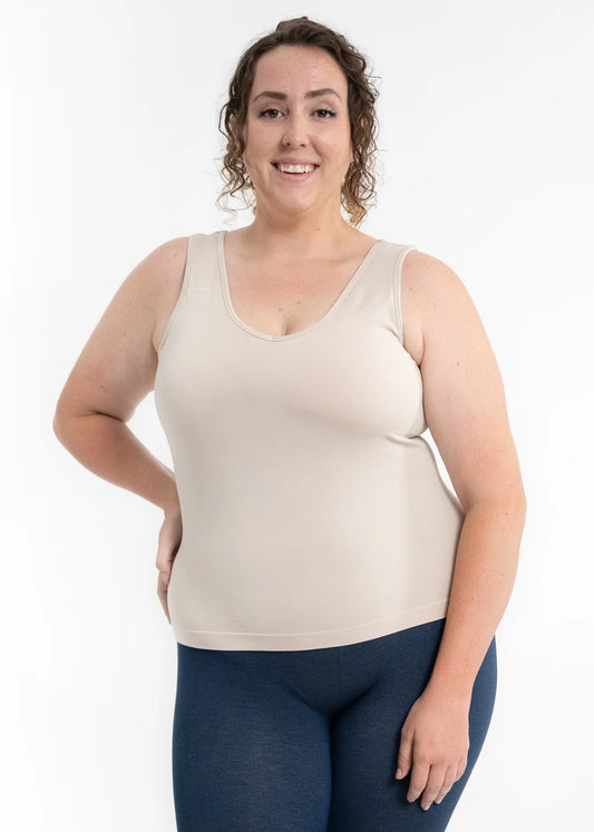 Built-In-Bra- Curvy Fit/ Sand Shell