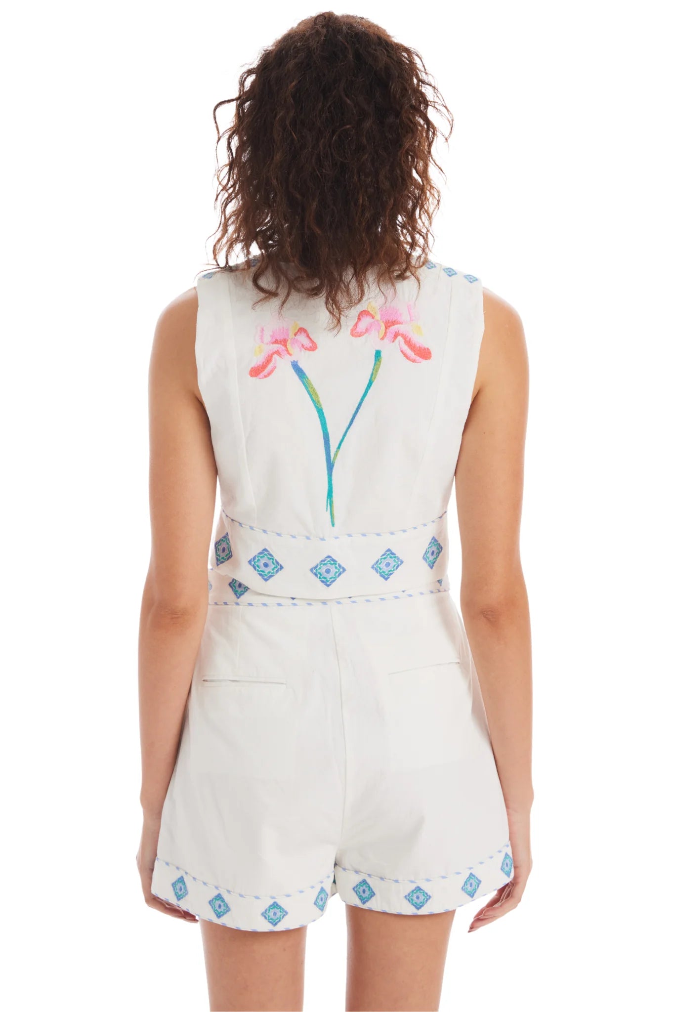 Embroidered Geneiveve Vest