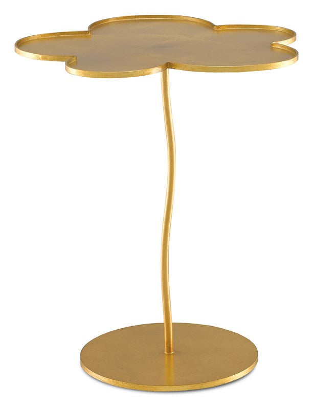Fleur Small Gold Accent Table