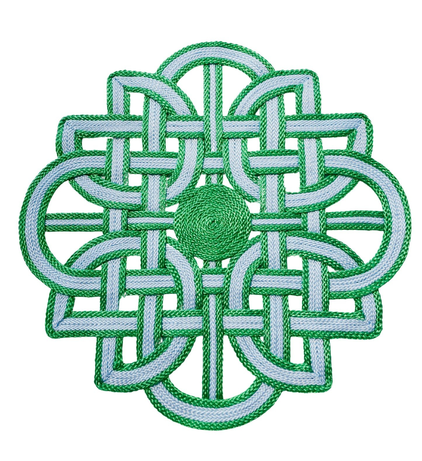 Lotus Placemat - Green and Blue