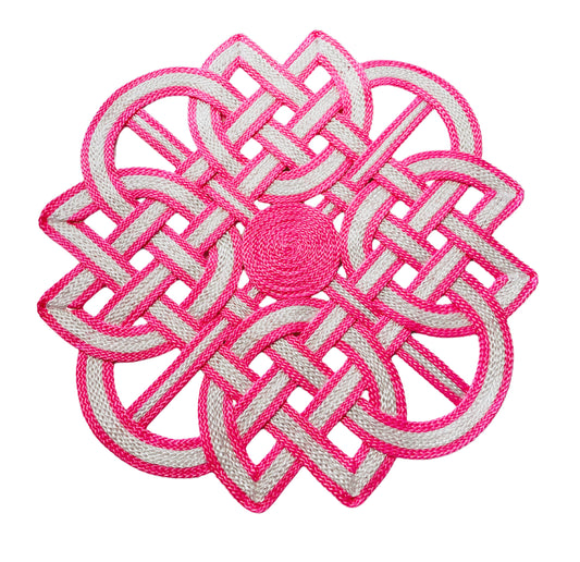 Lotus Placemat - Pink and White