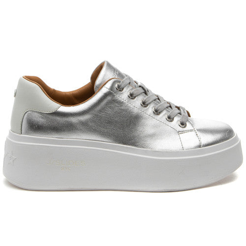 Hally Silver Leather