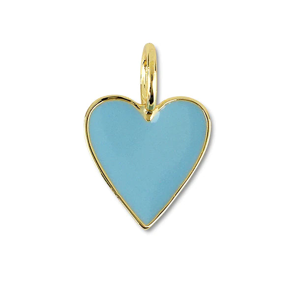 Blue Heart Charm Necklace