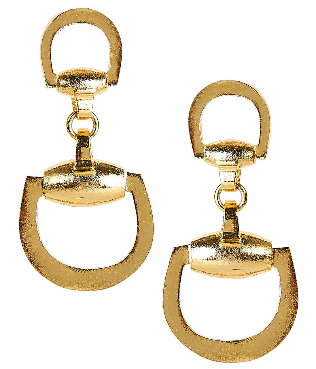 Snaffle - Gold Earrings