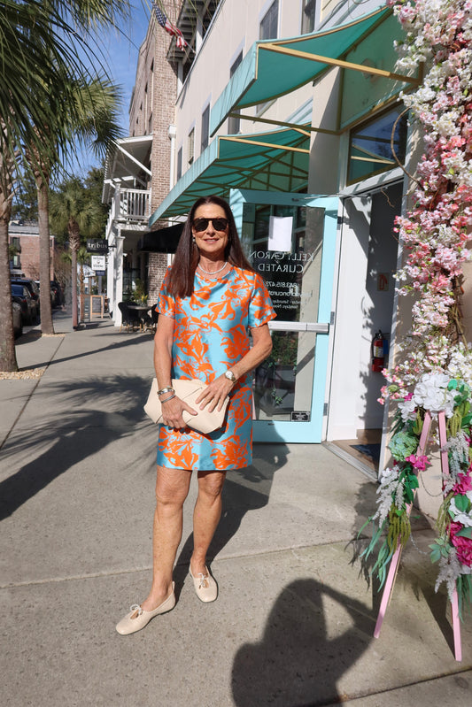 Shawn Shift Dress- Jacquard