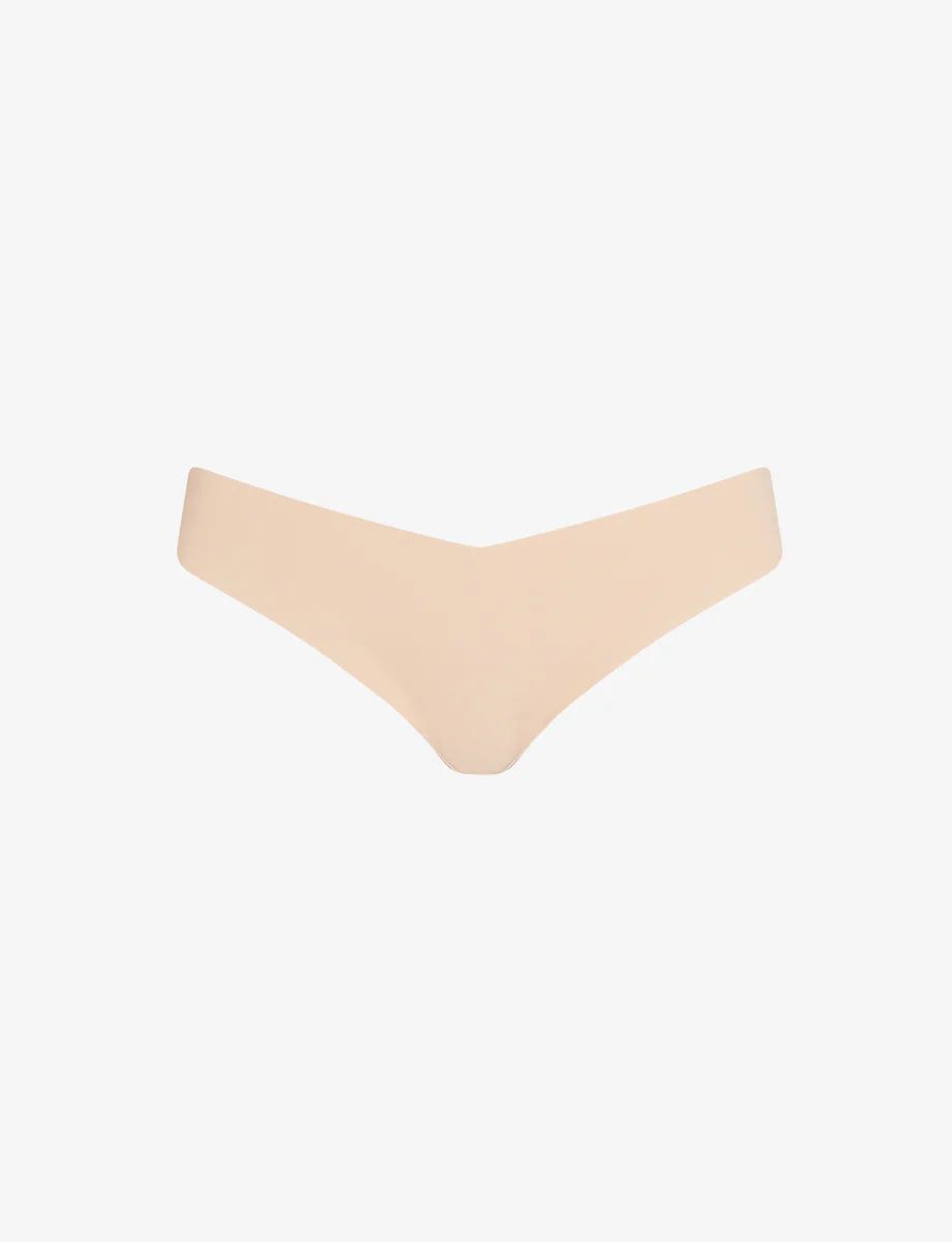 Classic Solid Thong - Beige
