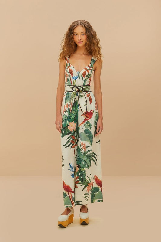 Midnight  Macaw Fiesta Mix Jumpsuit