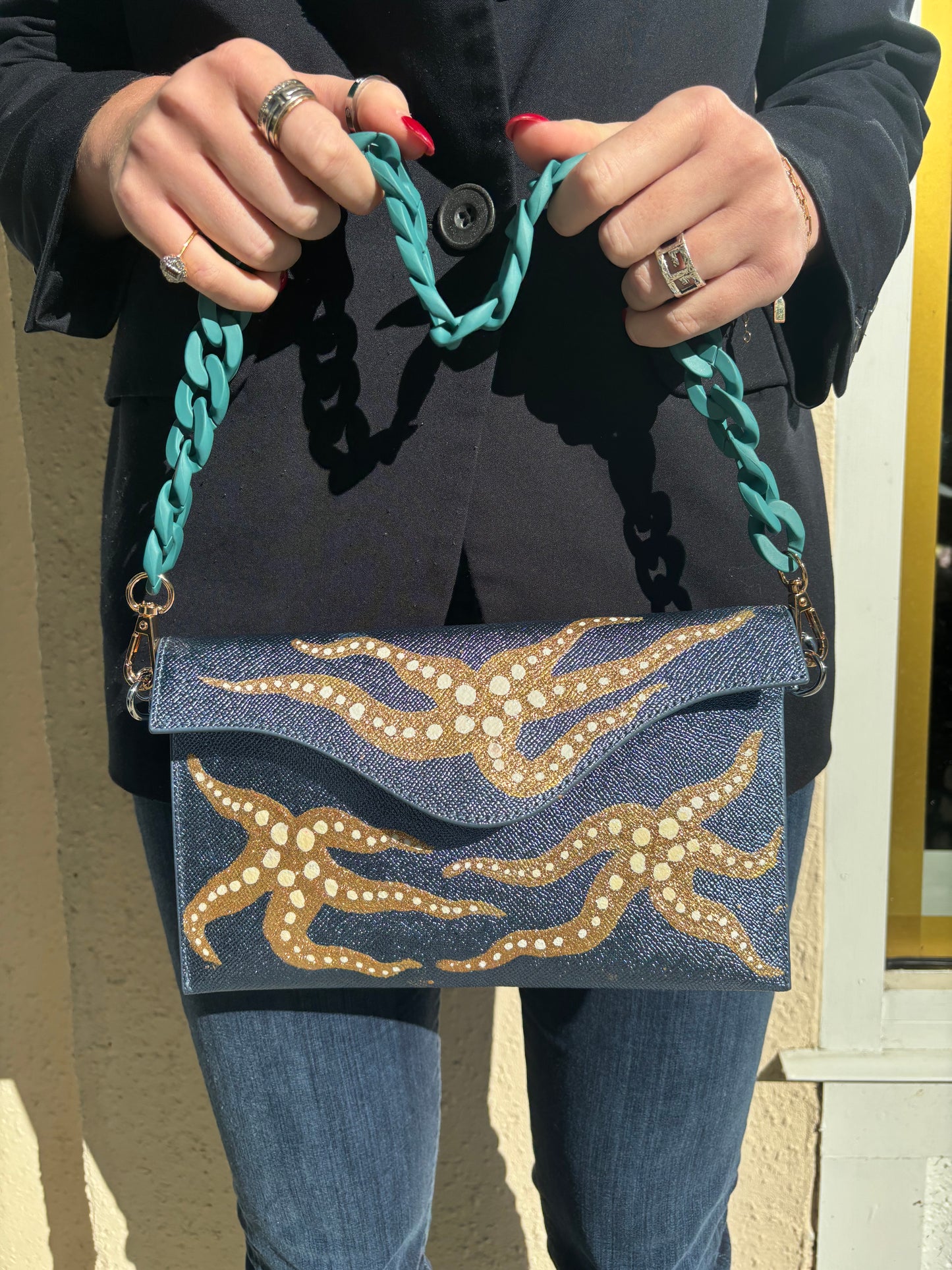 Sabrina Starfish Bag in Gold