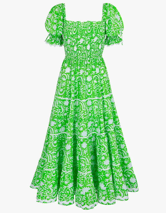 Lime Begonia Jodhpur Dress