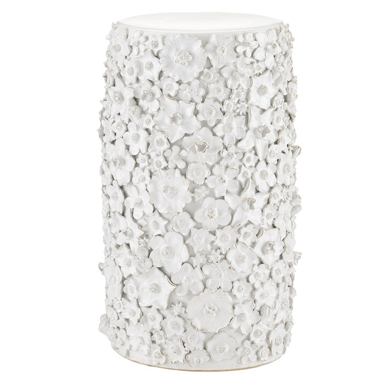 Jessamine White Accent Table