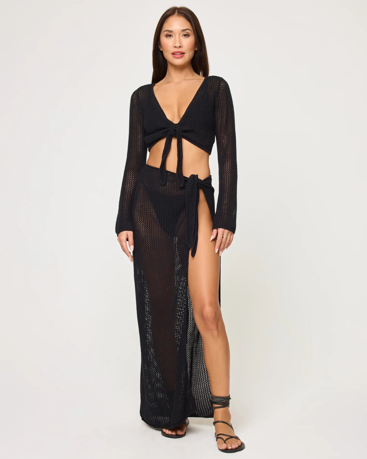 Soliel Sarong Skirt- Black