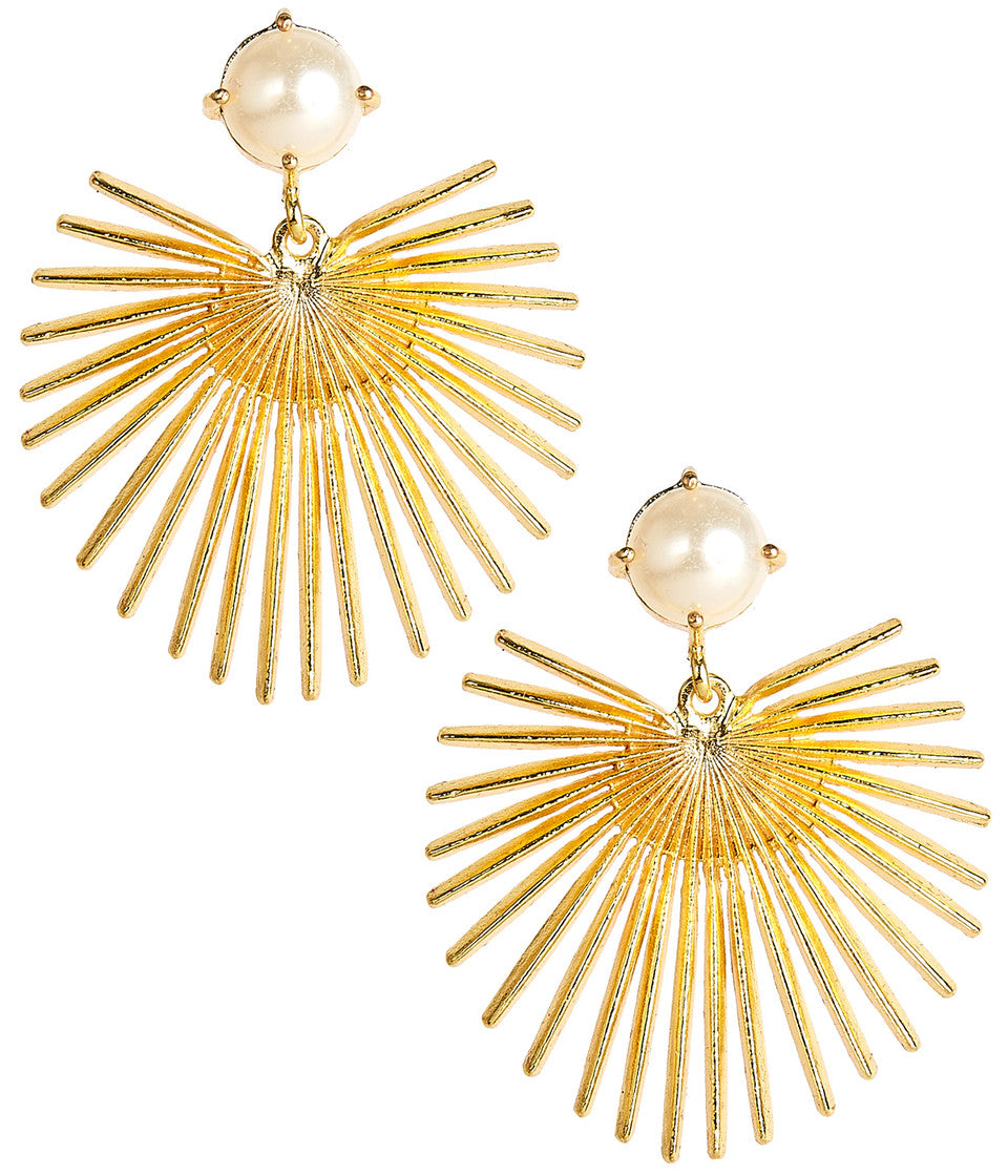 Palmetto Earring - Gold