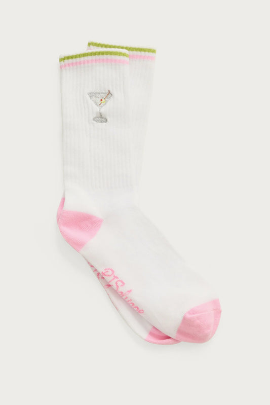 Martini Ribbed Crew Sock
