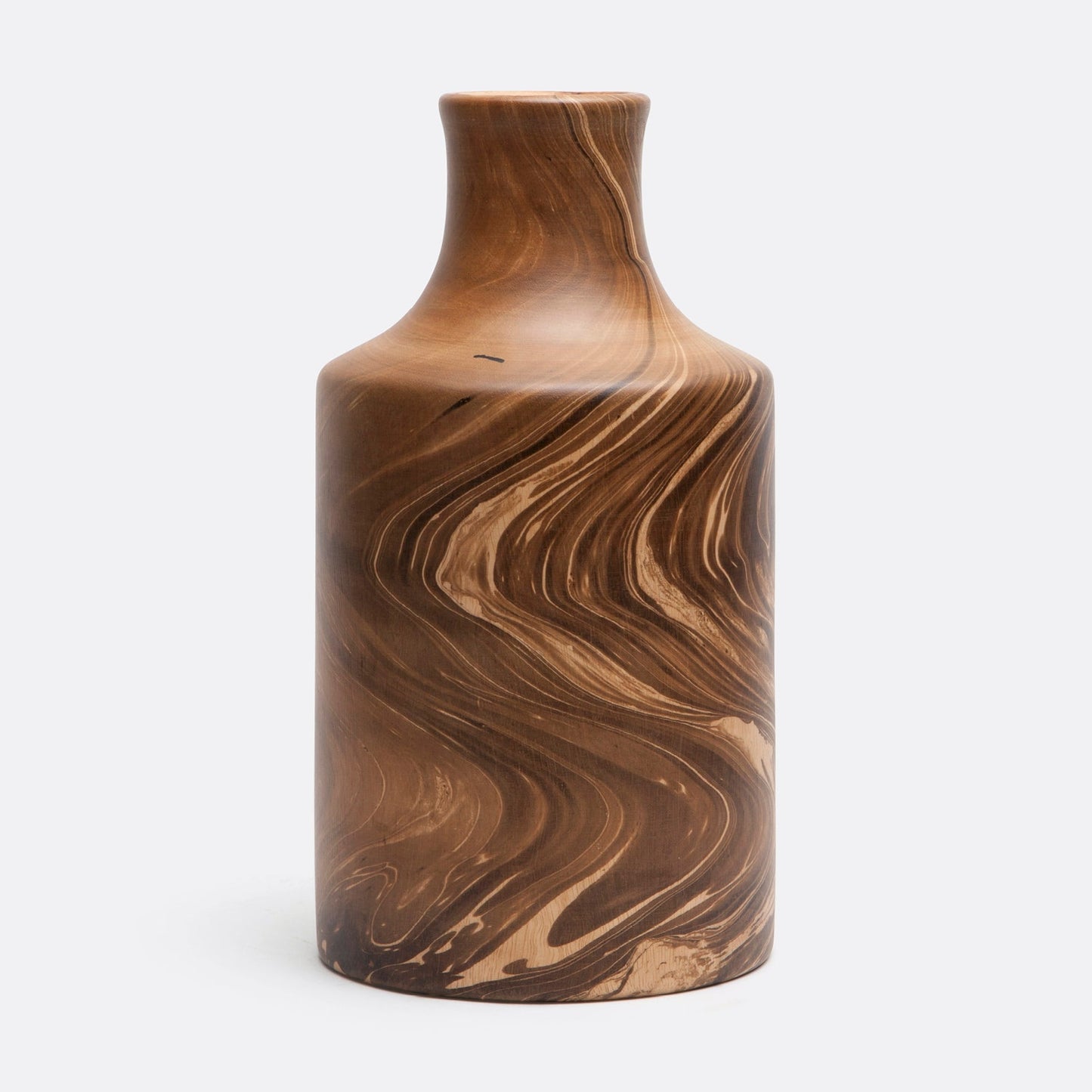 Rivka Large Vases - Light Stain Mango Wood