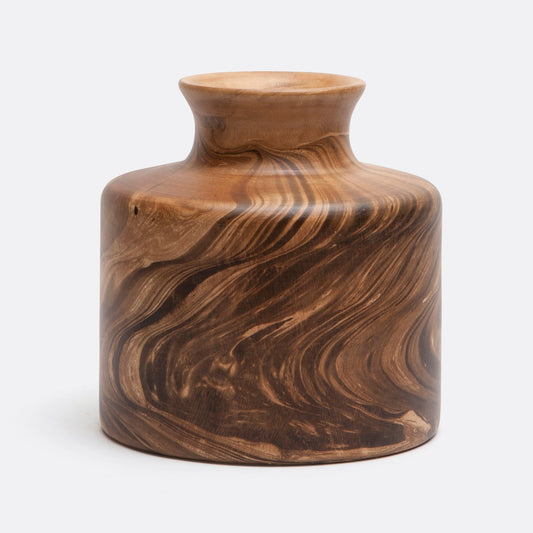 Rivka Small Vases - Light Stain Mango Wood