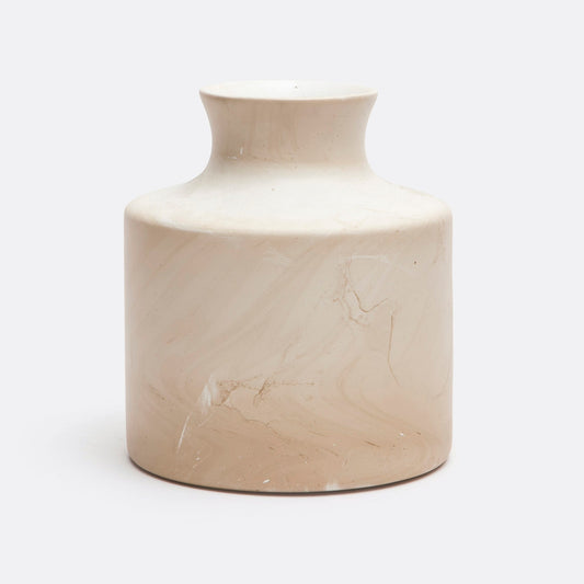 Rivka Small Vases - White Stain Mango Wood