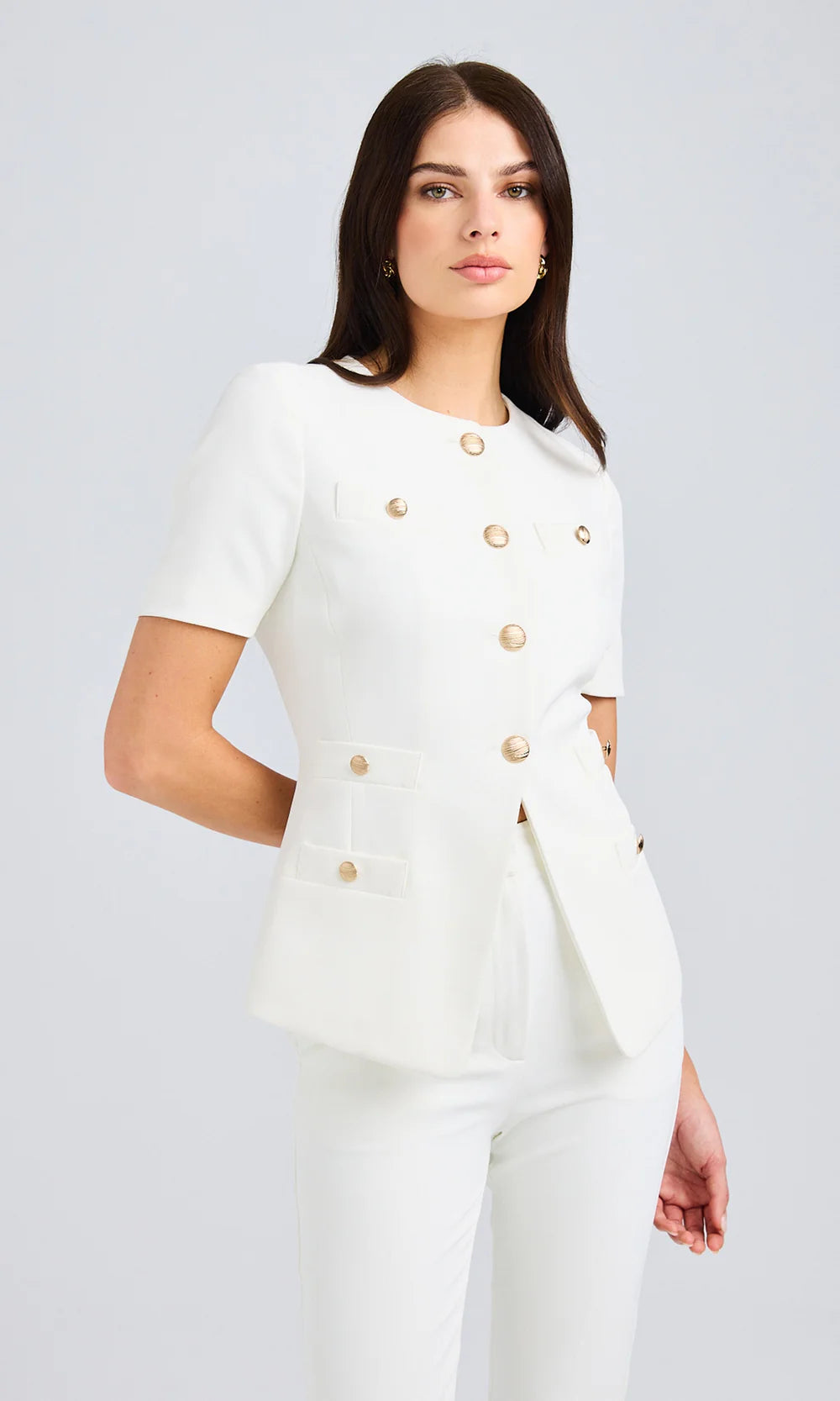 Reyes Crepe Jacket