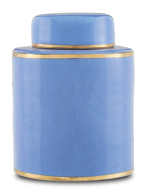 Small Blue Tea Canister