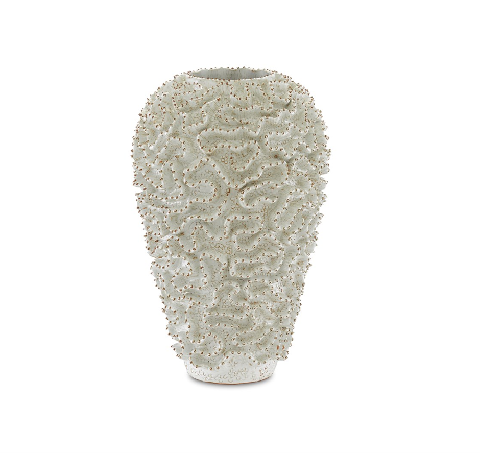Swirl Large White Vase