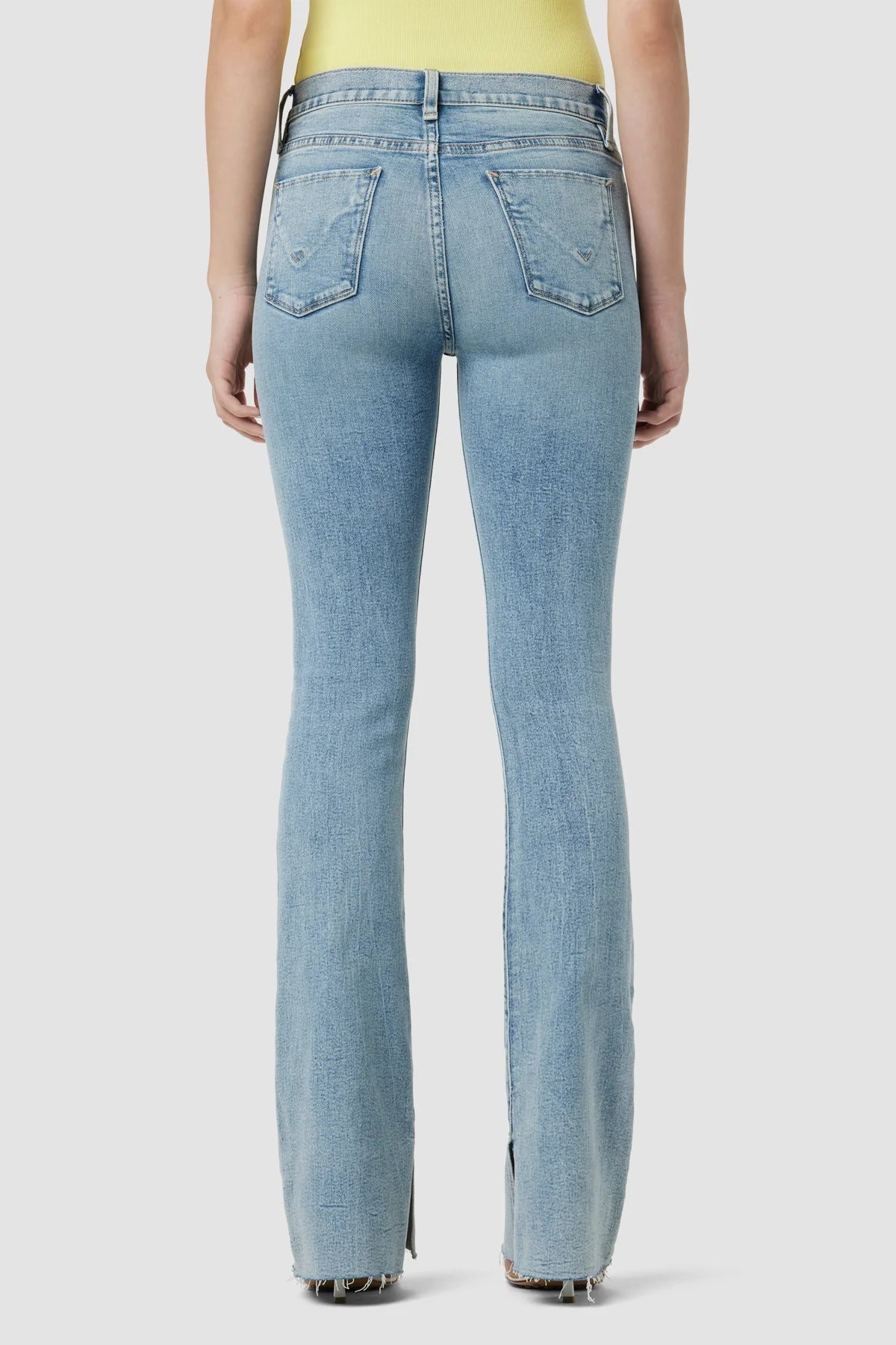 Barbara High-Rise Bootcut Jean w/ Split Hem