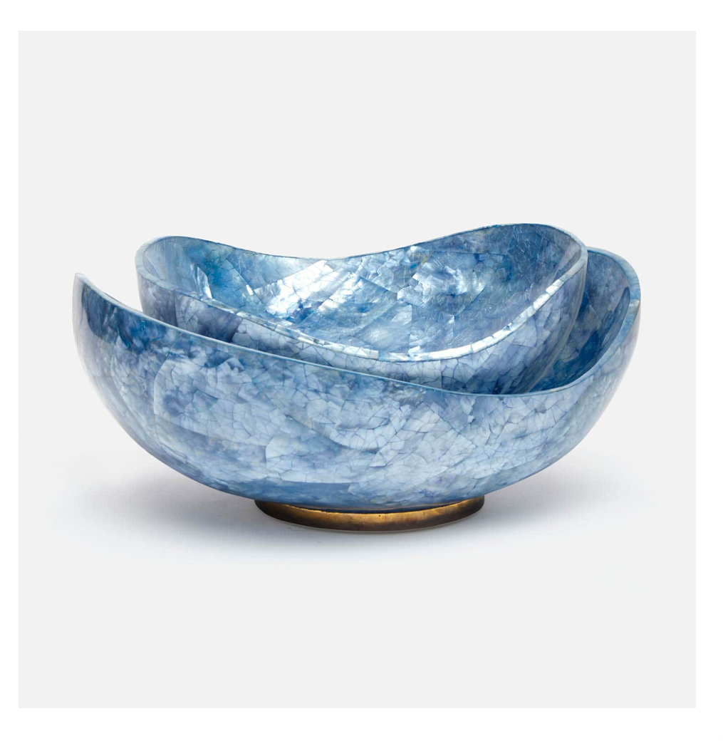 Tarian Bowls - Blue Hammered Shell