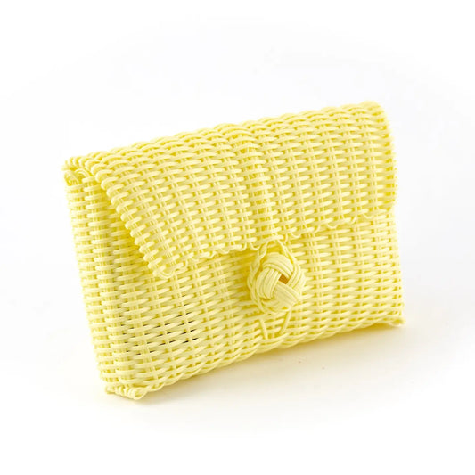 Clutch, Solid in Baby Yellow