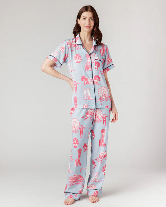 Dallas Toile Pajama Pants Set