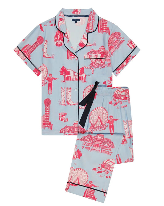 Dallas Toile Pajama Pants Set