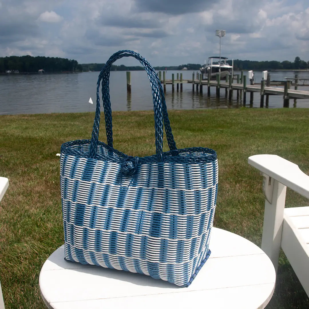 Small, Denim Light Wash Tote