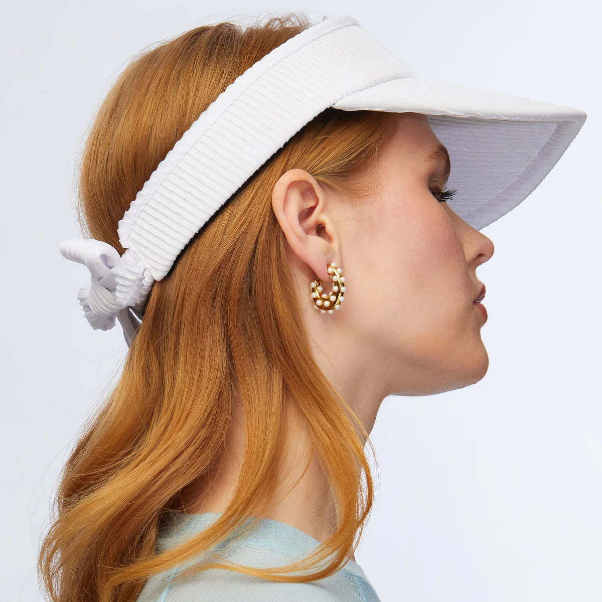 Pearl Archer Mini Hoop Earrings