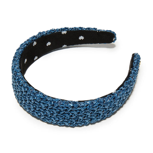 Cobalt Raffia Headband