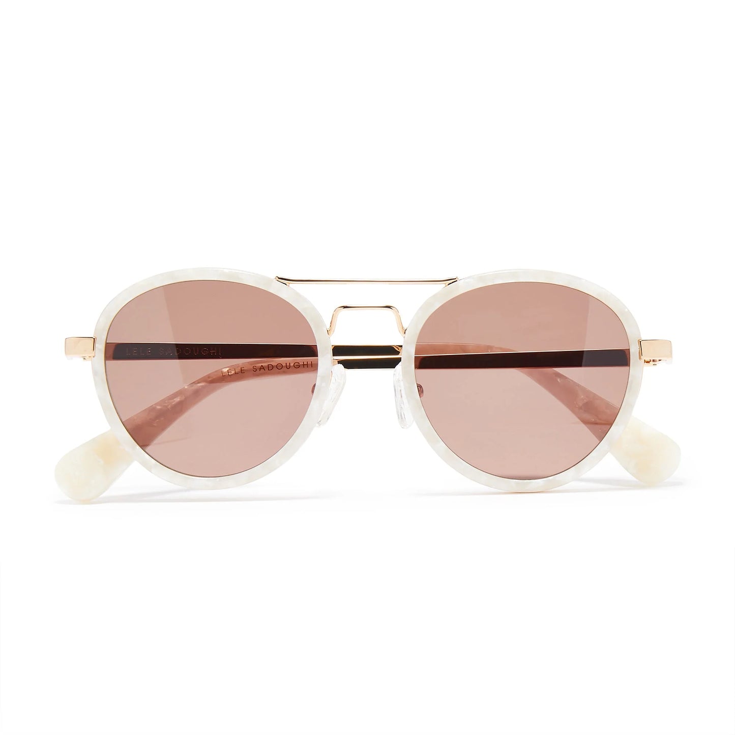 Mother of Pearl Downtown Aviator Sunglasses