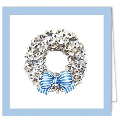 Gift Enclosure Card and Envelope- Oyster Wreath