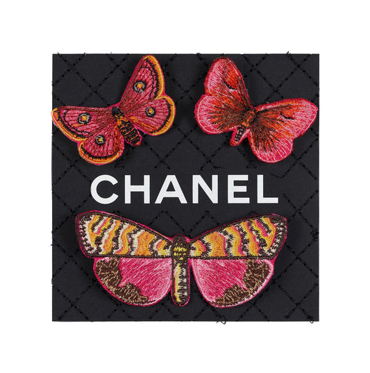 Petite Black Chanel Butterfly Swarm