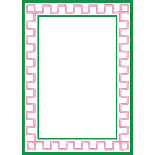 Green and Pink Notepad