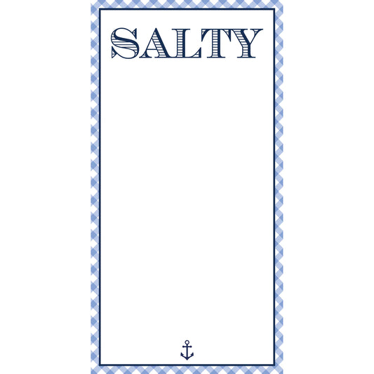 Salty Gingham Notepad