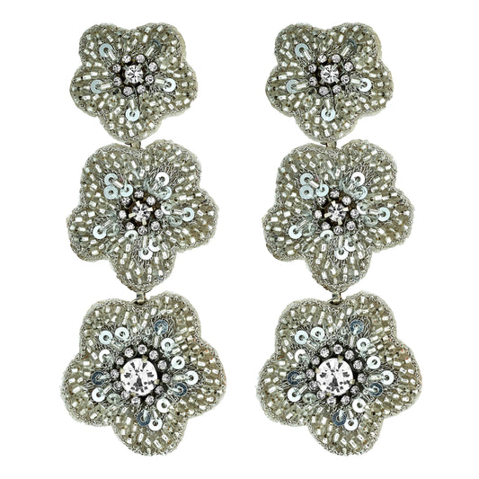 Coralie Earrings in Silver