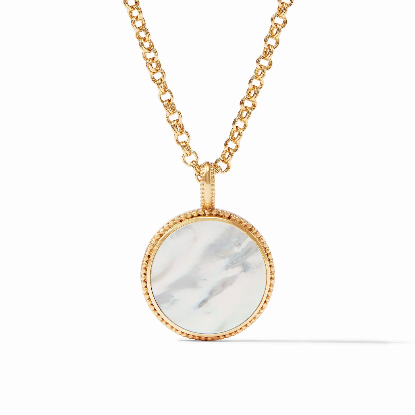Flora Pendant Gold Mother of Pearl