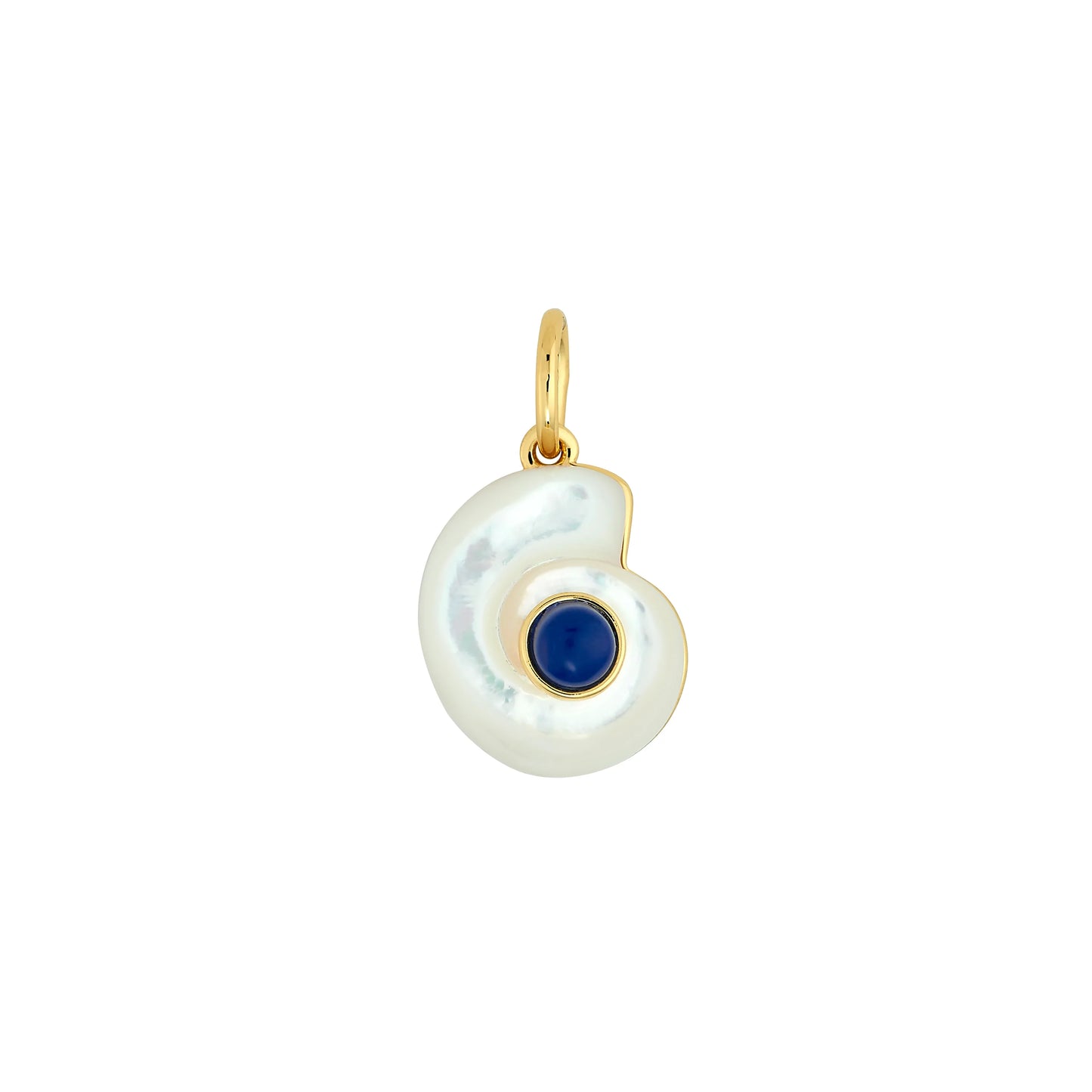 Monomoy Shell Charm in Lapis