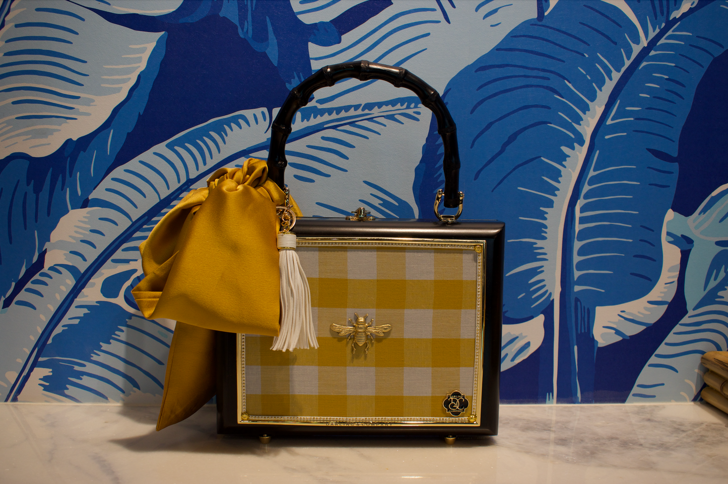 Bamboo Box Bag in Sundance