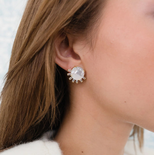 Tallulah Stud in Mother of Pearl